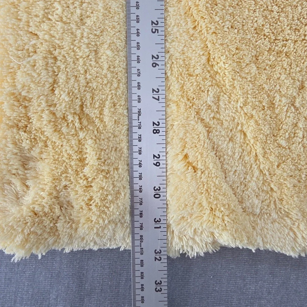NWT Kate Spade Bath Rug 20x32 Yellow Shaggy Plush Anti-Skid‎ Mat